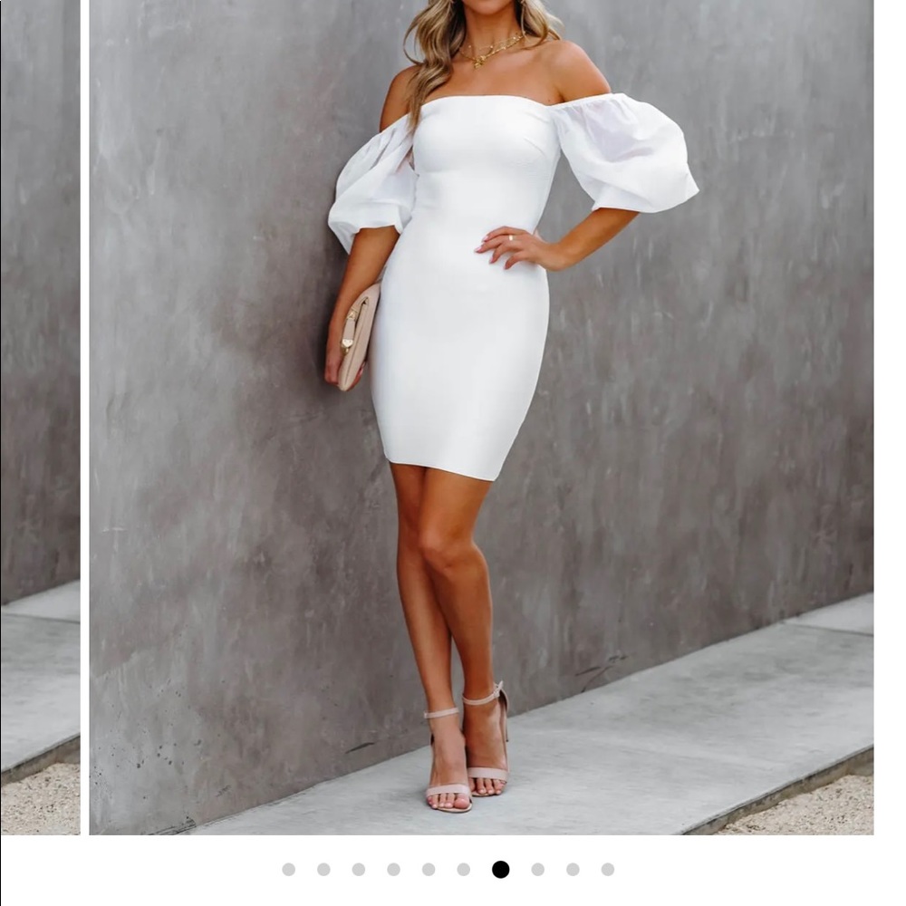 Vici dolls Villy puff sleeve bodycon dress